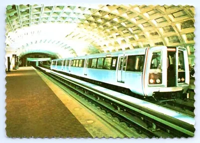 Metro Station Washington DC Rail Transit High Speed Train RR Depot 6x4 Postcard • $6.55