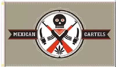 3x5 Mexico Mexican Cartel Gun Weapons Ammo Drugs Flag Banner 100d • $12.88