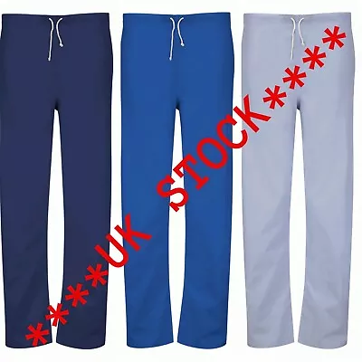 ****PREMIUM****  Scrub Trousers Unisex Medical Uniform Women Men Nurse Hospital  • £12.99