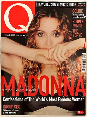 Madonna Magazine  Q  Uk - March 1998 - Near Mint!!! • $10