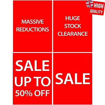 Stock Clearance Sale Pavement Boards Windows Snap Frames Sale Sign Poster • £19.99