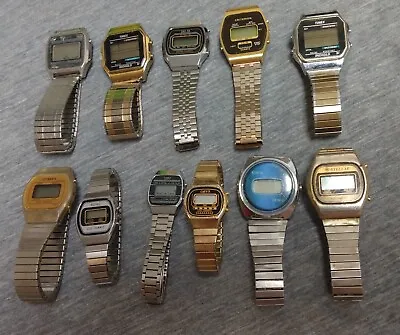 Vintage Digital Men's And Women's Watch Lot Untested • $60