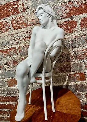 Bill Mack-Nude Female Seated In Solitude Maquette-Bronze Sculpture  • $4400