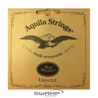 Aquila 15U New Nylgut Low-G Tenor Ukulele String Set Regular Tuning Wound 4th • $13.99