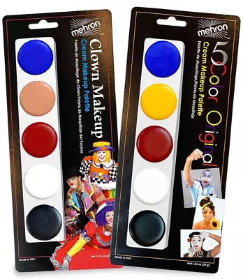 Mehron Makeup 5-color Cream Palette-professional Stage Facebody Cream Clown Pick • $11.95