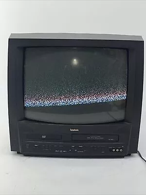 $162 • Buy Symphonic Wf719 CRT TV VCR DVD Combo Retro DVD Doesn’t Play