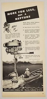 1946 Print Ad Neptune Outboard Motors Muncie Gear Works MuncieIndiana • $15.28