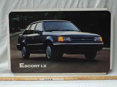 Dealer Showroom Sign/Promotional Poster 1990 Ford Escort LX 2 Door 90 Dealership • $99.99