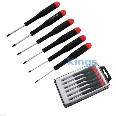 Torx Star 6PC Precision Screwdriver Set Kit T5 T6 T7 T8 T9 T10 Mobile Repair Box • £2.38