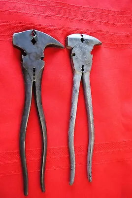 Two Vintage Fence Pliers Utica Old Tools • $9.95