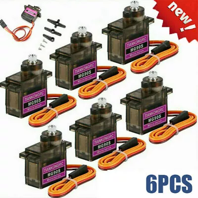 6xMG90S Motor Metal Gear RC Micro Servo Smart Robot Helicopter Airplane Car Boat • $19.76