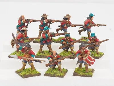 28mm English Civil War/30 Years War Infantry X 11. Painted. Blue 293 • £38