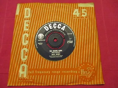 Dave Berry  The Crying Game  UK 7  1964 • £1.95