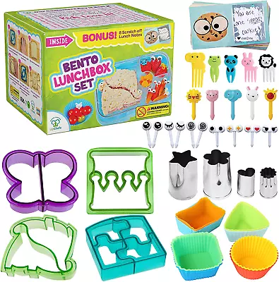 Complete Bento Lunch Box Supplies And Accessories For Kids - Sandwich Cutter And • $32.99