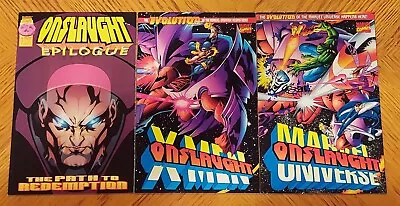 Onslaught Epilogue Onslaught X-Men & Onslaught Marvel (3 Comics) 1996 - VF/NM • $12.99