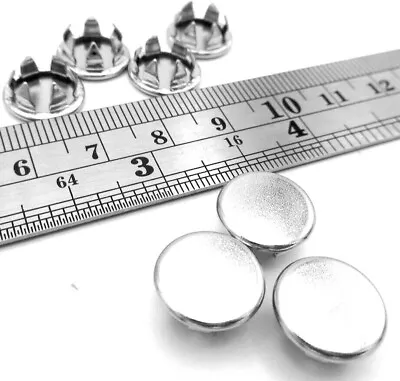 £12.99 • Buy 3/8  Round Caps Nickel Plated Steel Push In Pipe Pole Boat Rail All Weather 3/8 