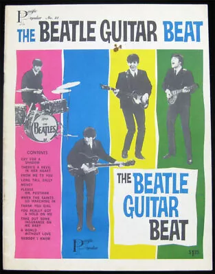 Beatles Guitar Beat 1964 Original Song Book Sheet Music VTG Pacific Popular #22 • $34.99