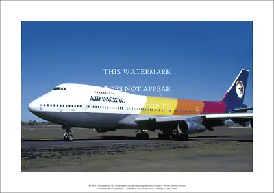 Air Pacific 747-238B A2 Art Print – Ex-Qantas At Sydney – 59 X 42 Cm Poster • $20.82