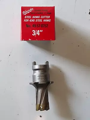 MILWAUKEE 49-57-0752 HAWG Cutter 3/4  DIAMETER 1  DEPTH TANG DRIVE QUICK CHANGE  • $49.95