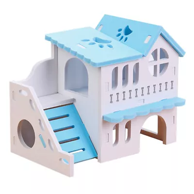  Chew Toys Rabbit Accessories Double Storey Hamster Villa Layer • £10.78