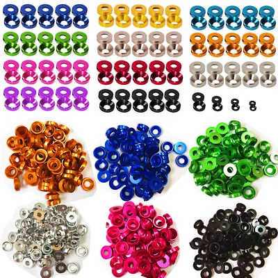 £3.64 • Buy M2 M3 M4 M5 M6 Anodized Bolt Aluminum Alloy Countersunk Washer Spacer Gasket CNC