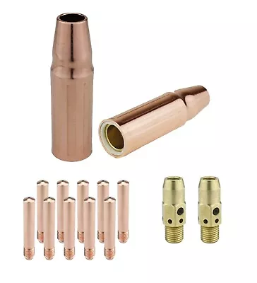 MIG Gun Parts For LIN 300&400 Tweco #3 -54A Diffuser+Tip + 23 Nozzle • $26.50