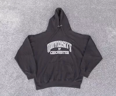 Unisex University Of Chichester Hoodie Mens Medium Black Pullover Sweatshirt • £14.58