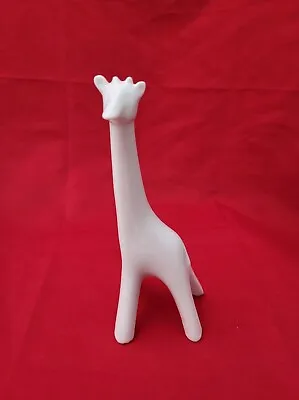 $26 • Buy Vintage Naaman Israel Porcelain Giraffe Figurine White Modern MCM 