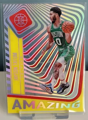 2020-21 Panini Illusions Jayson Tatum Amazing Asia Red & Yellow #15 Celtics • £3