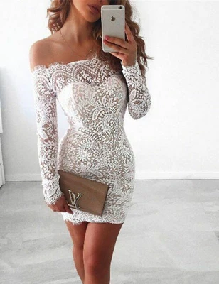 £14.59 • Buy Party Cocktail Bridesmaid Women Lace Formal Dress Prom Evening Wedding Gown