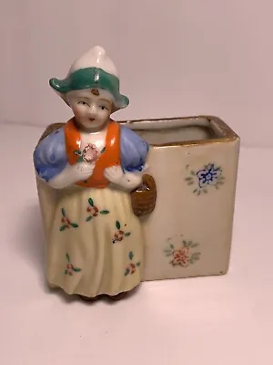 Vintage Porcelain Dutch Doll Figurine Made In Occupied Japan Knick Knack 1945-52 • $18