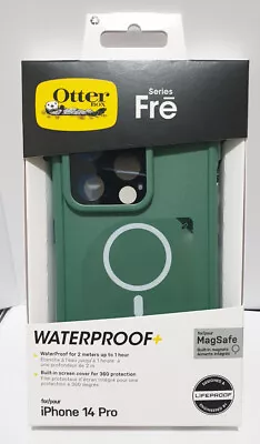 $100 • Buy OtterBox Fre WaterProof W/MagSafe Case By LifeProof IPhone 14 Pro (6.1 ) - Green