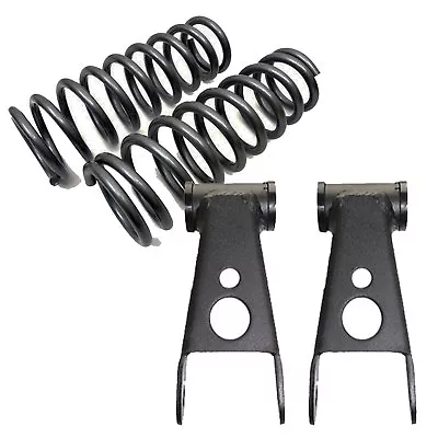 1965-1979 Ford F100 & F150 3  Drop Front Lowering Coil Springs 2  Shackles • $161.92