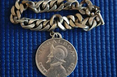 Panama Canal Zone Vtg. VN Balboa Coin Bracelet (Balboa Heights) • $65