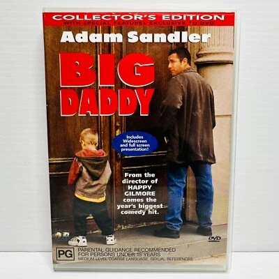 $5 • Buy Big Daddy DVD Collector's Edition Region 4 PAL Comedy Adam Sandler Cole Sprouse