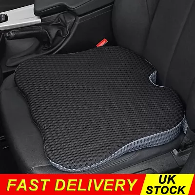 Memory Foam Car Wedge Seat Cushion Pad Relieve Back Pain & Improve Posture • £16.89