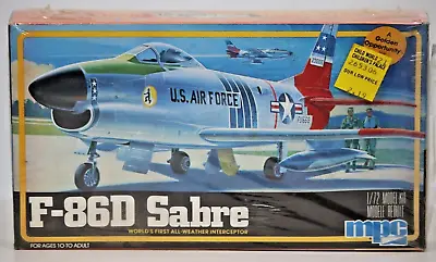 Unassembled Model Kit New & Sealed F-86D Sabre 1:72 MPC 1-4101 Complete • $18.99