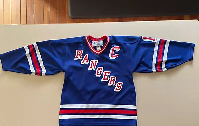 Vintage 1990s New York Rangers CCM Jersey Mens Large Hockey Mark Messier 11 • $189.98