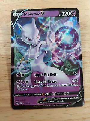 Mewtwo V 030/078 Pokemon Go NM Ultra Rare Pokemon Card • $4.99