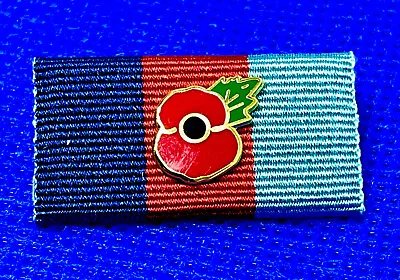 £8.99 • Buy Poppy Ww2 Medal Ribbon British Military Paratrooper Army Navy Raf
