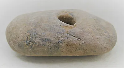 $334.89 • Buy A247 Ancient Neolithic Stone Socketed Mace Head Prehistoric Tool Stone Age