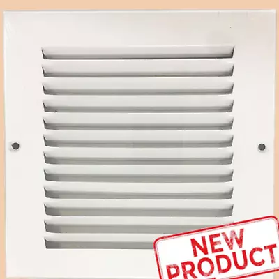 6 X 6  Air Return Vent Cover Duct Size Grille Steel Wall Sidewall Ceiling White • $14.31