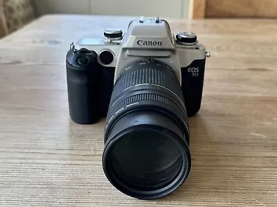 Vintage Canon EOS 50 Autofocus With Canon 75-300mm Lens Fully Working • $10