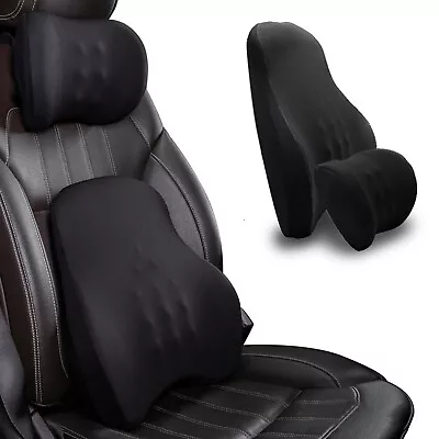 Memory Foam Bump Lumbar Support Pillow Cushion Travel Car Seat Home Office Chair • $31.99