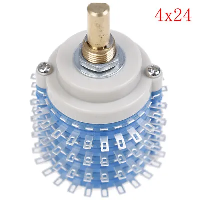 4 Pole 24 Step 4×24 Rotary Switch Attenuator Volume Control DIY Potentiome.shf • $12.16