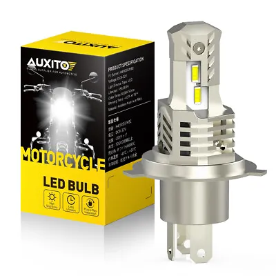AUXITO H4 LED Motorcycle Headlight Globes Hi/Low Beam Bulbs Lamps 6500K 3600LM • $28.69