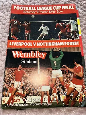 Liverpool V Nottingham Forest League Cup Final 18th Mar 1978 • £1