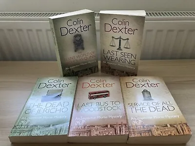 Colin Dexter Book Bundle Inspector Morse 1-5 Collection Crime Thriller Paperback • £7.99