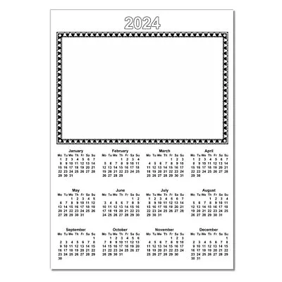 A4 Blank Calendar - Single Sheet 300gsm (Pack Of 10) • £5.99