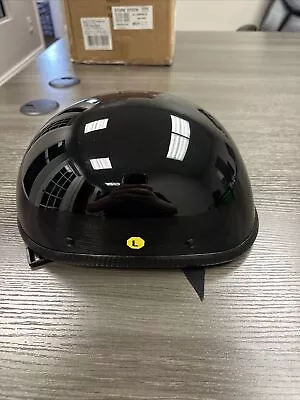 German Style Shorty Helmet Adult Motorcycle Half Helmet Open Face LARGE • $10